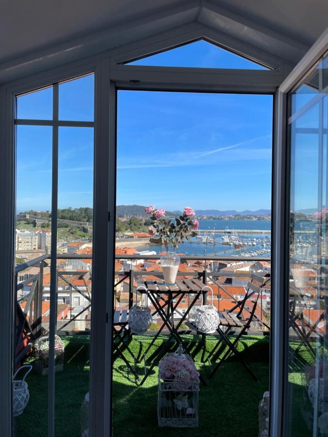 Estudio Impresionantes Vistas Con Terraza Y Piscina Baiona Exteriör bild